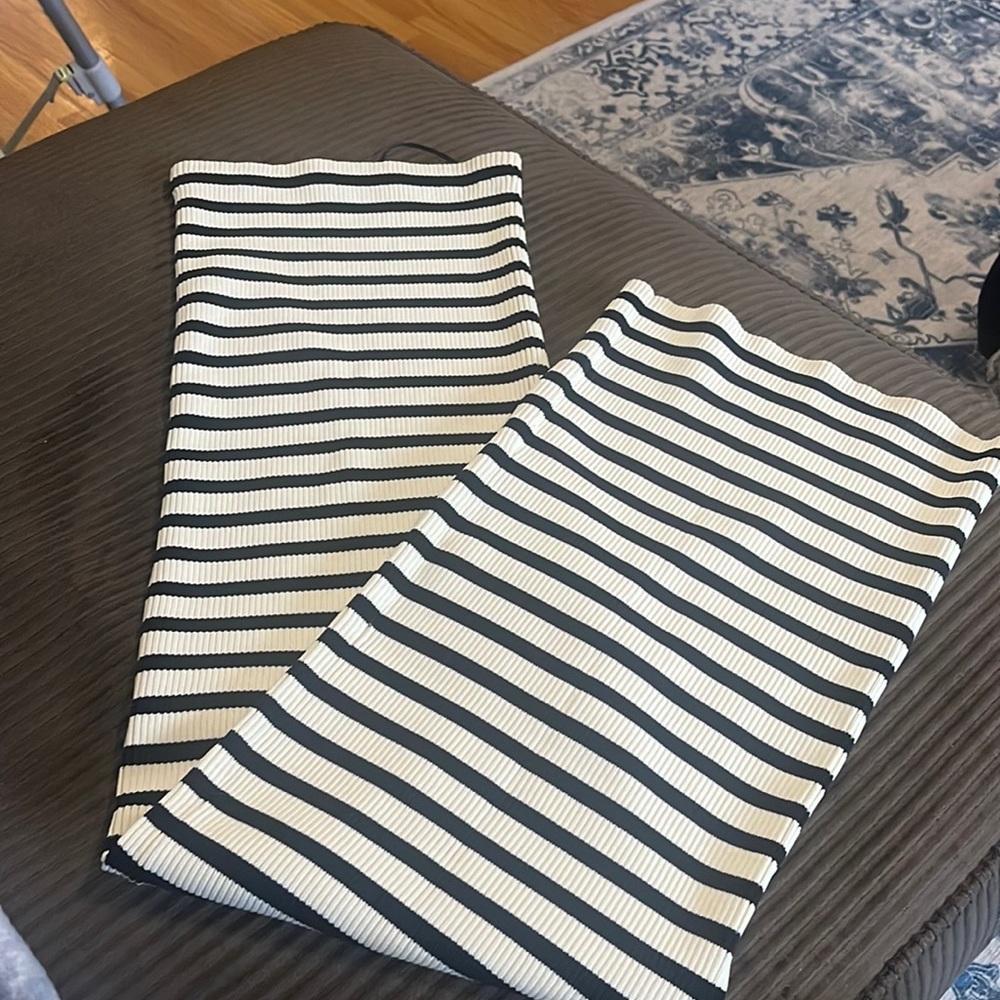 ZARA midi striped tube dress
